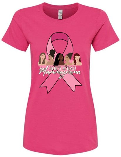 Lady's Short Sleeve Pink T-Shirt